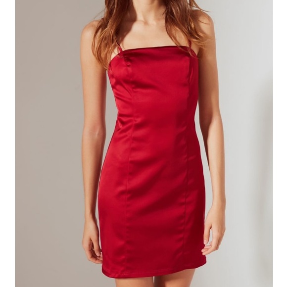 Urban Outfitters Dresses & Skirts - NWT Urban Outfitters Red Satin Mini Dress